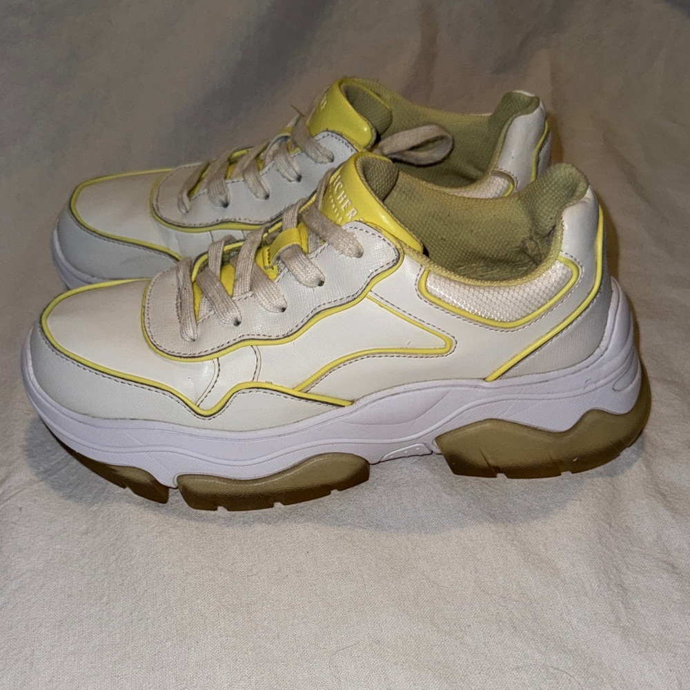 Sketchers Amp’d City Mist Yellow Women’s Sneakers